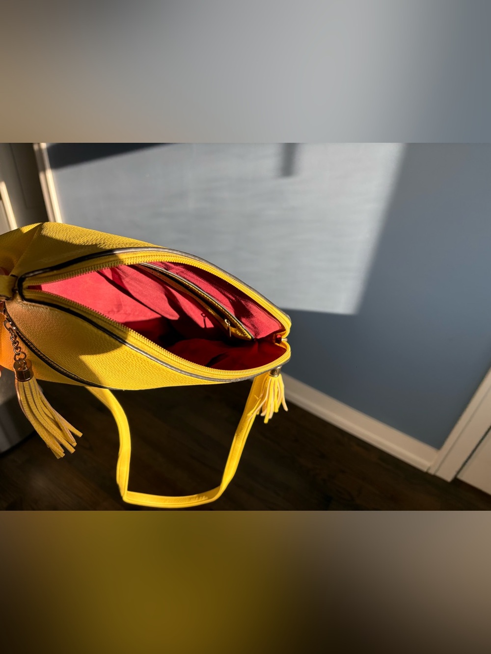 DASEIN | Yellow Crossbody Shoulder Bag With Built in Money Pouch - Picture 10 of 17